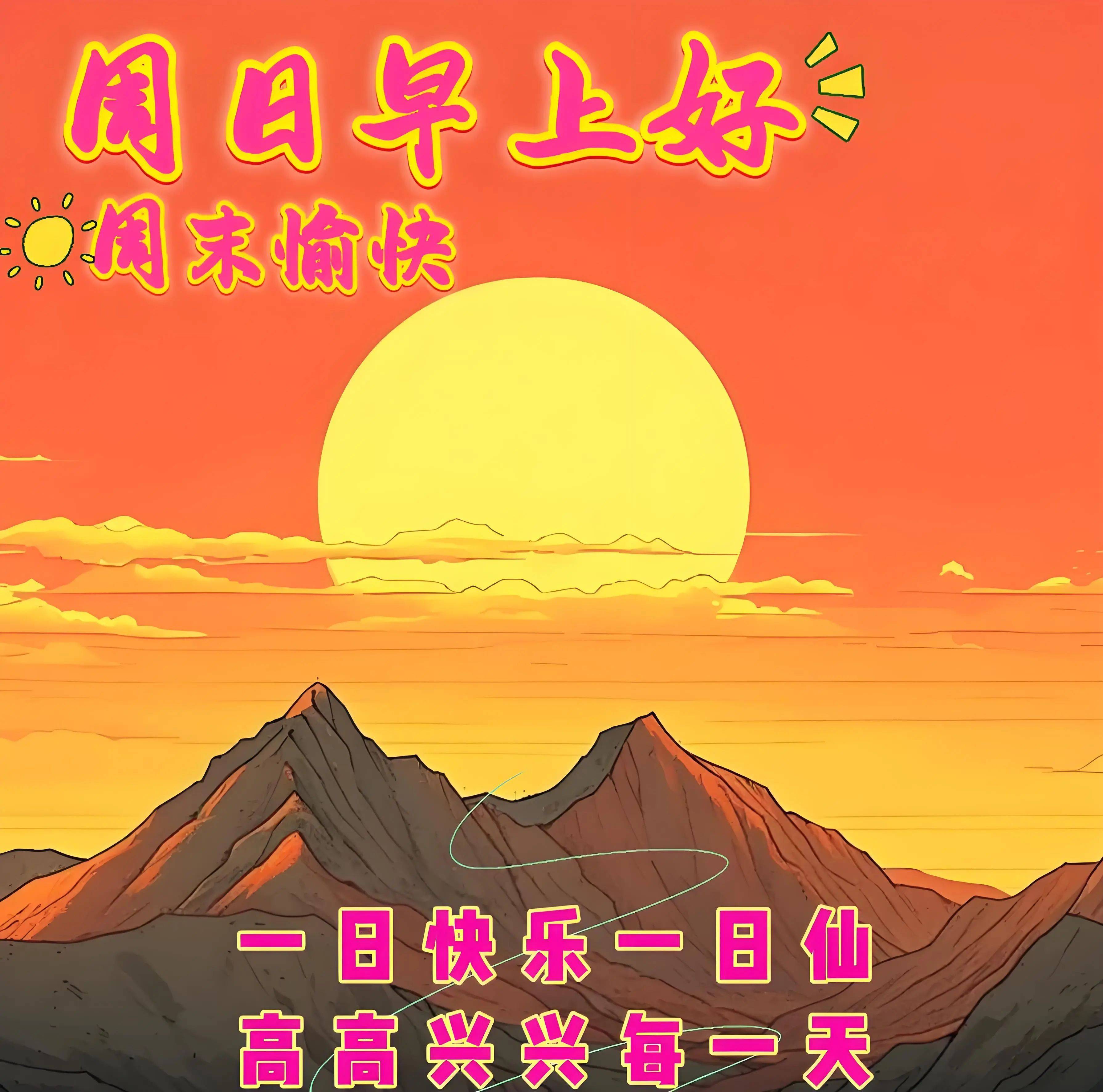 周日早安漂亮祝福图片 早上好问候语,快收藏起来送给亲朋好友吧