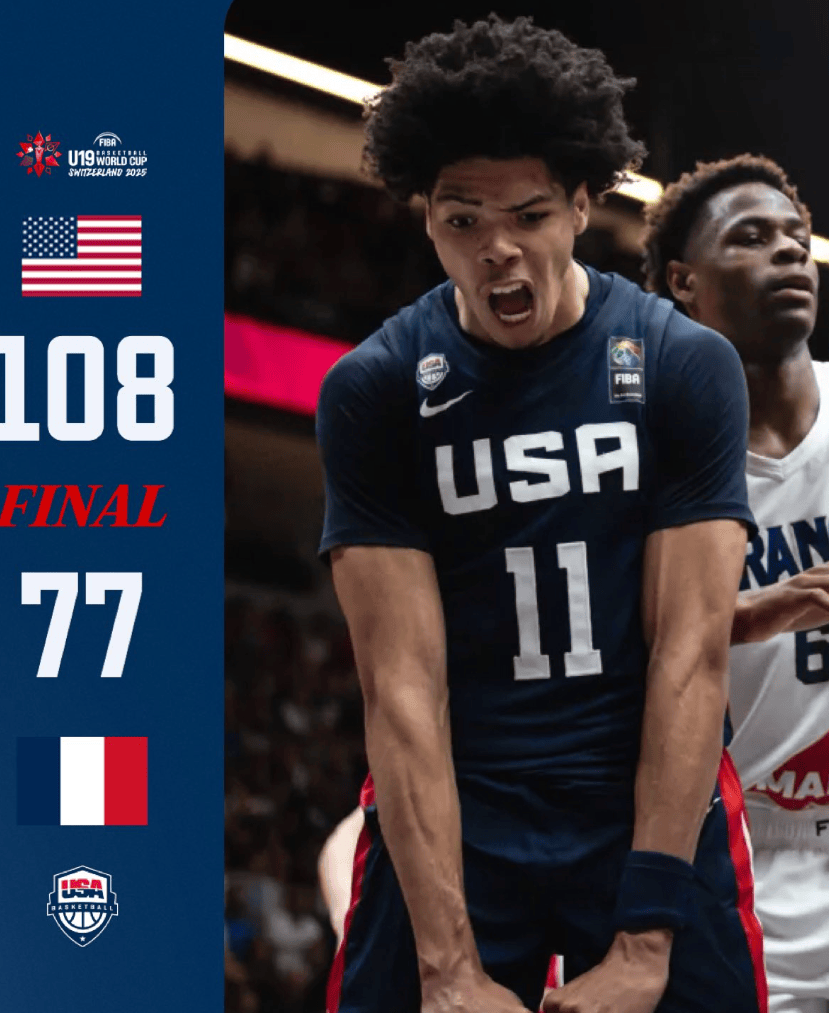 迪班萨U19男篮世界杯表现惊艳，83%命中率成2026年NBA状元热门