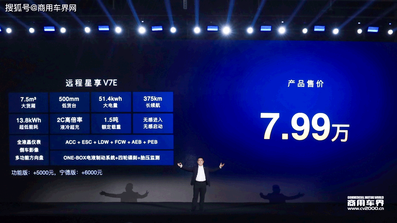 远程新能源商用车：全新远程星享V7E重磅上市售价7.99万！