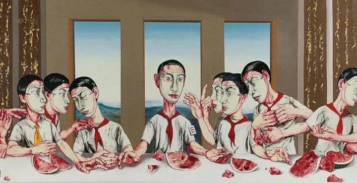 曾梵志.当代著名油画家｜在画布上探索灵魂的艺术人生插图12中国题字网