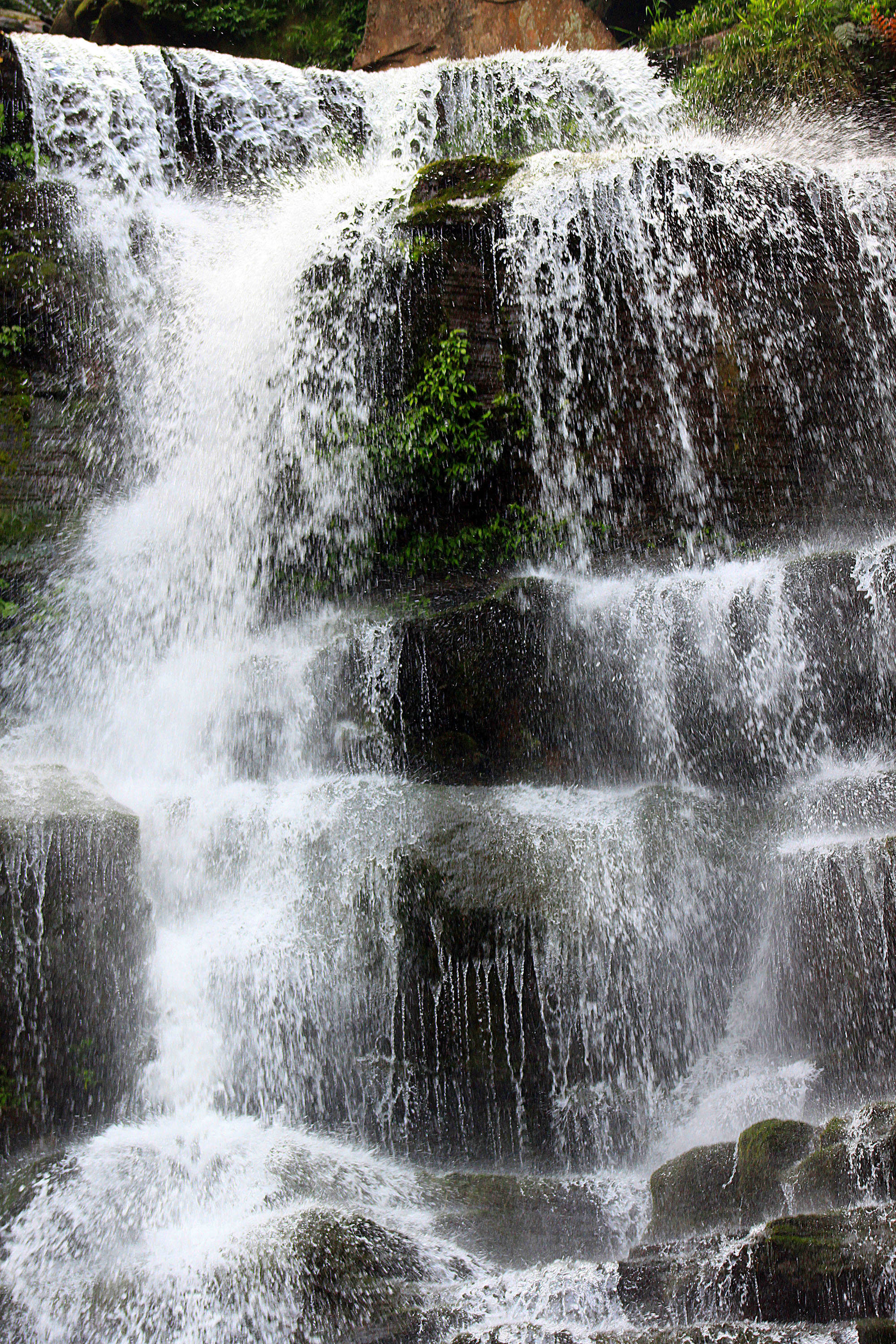 成都天台山景区,自然瀑布,避暑胜地