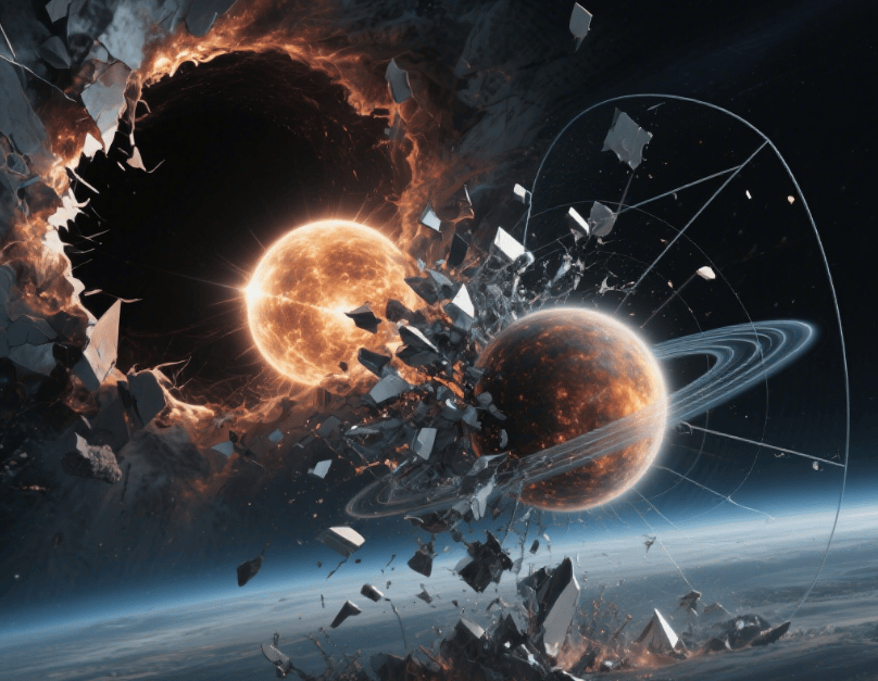 见证宇宙奇观：流浪黑洞如何撕碎恒星