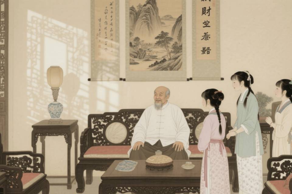 民间故事：老财主为什么要把三女儿嫁给乞丐呢_闺女_俩人_礼物