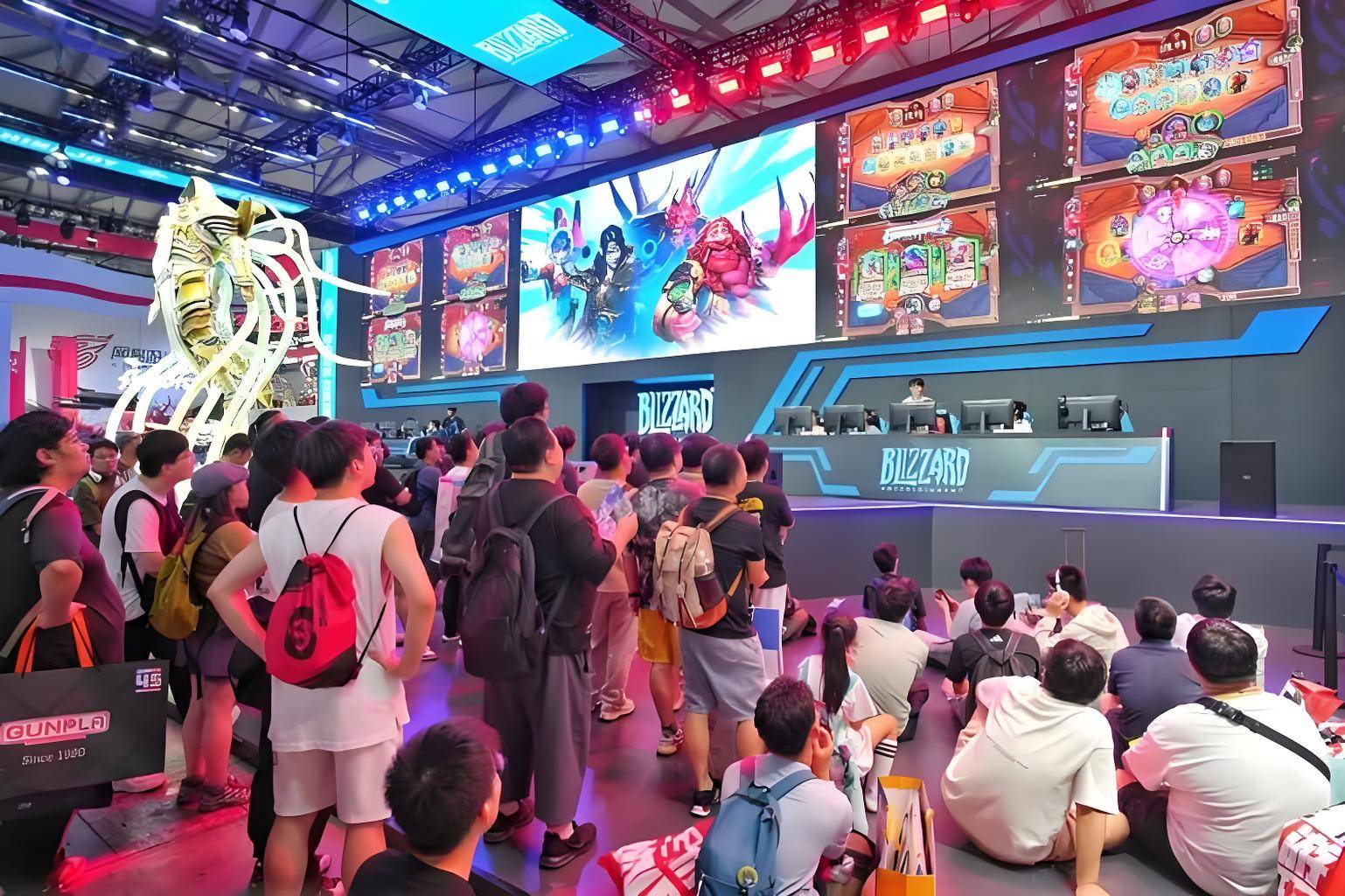 在广交会上去打游戏