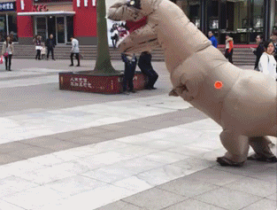 搞笑GIF：这姐路人视角长这样啊，真的惊艳了路人!
