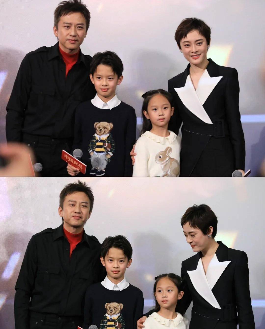 41岁孙俪携儿女观赛女儿像爸儿子像妈邓超难得正经