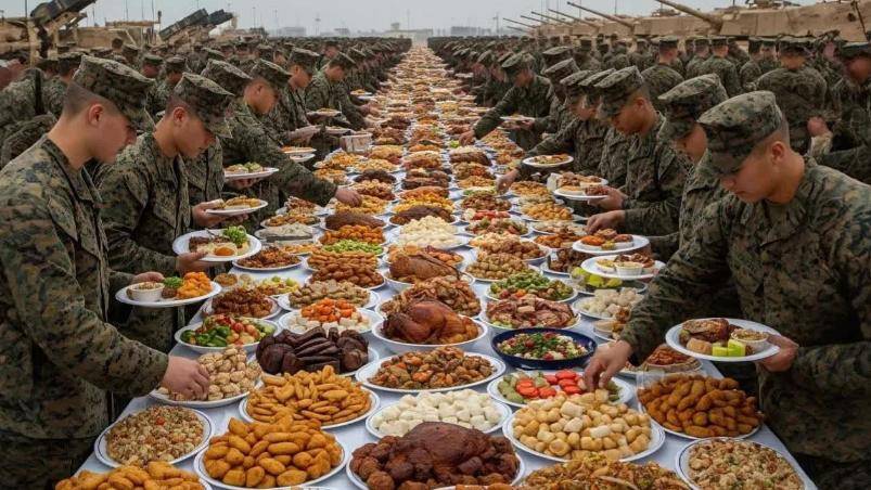 军队伙食比拼:美军像五星饭店,我军像家常便饭,印度什么样?