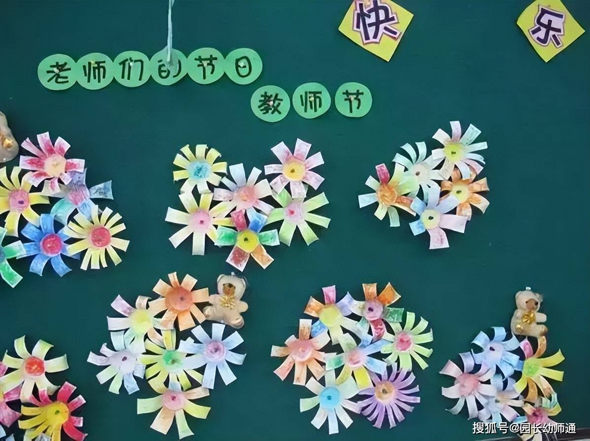 85款走心的幼儿园教师节主题环创,转给幼师!