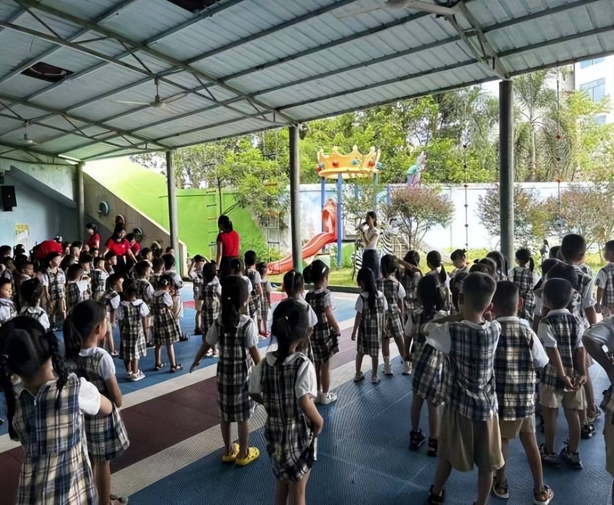 化州市同庆镇各幼儿园开展开学禁毒教育第一课活动