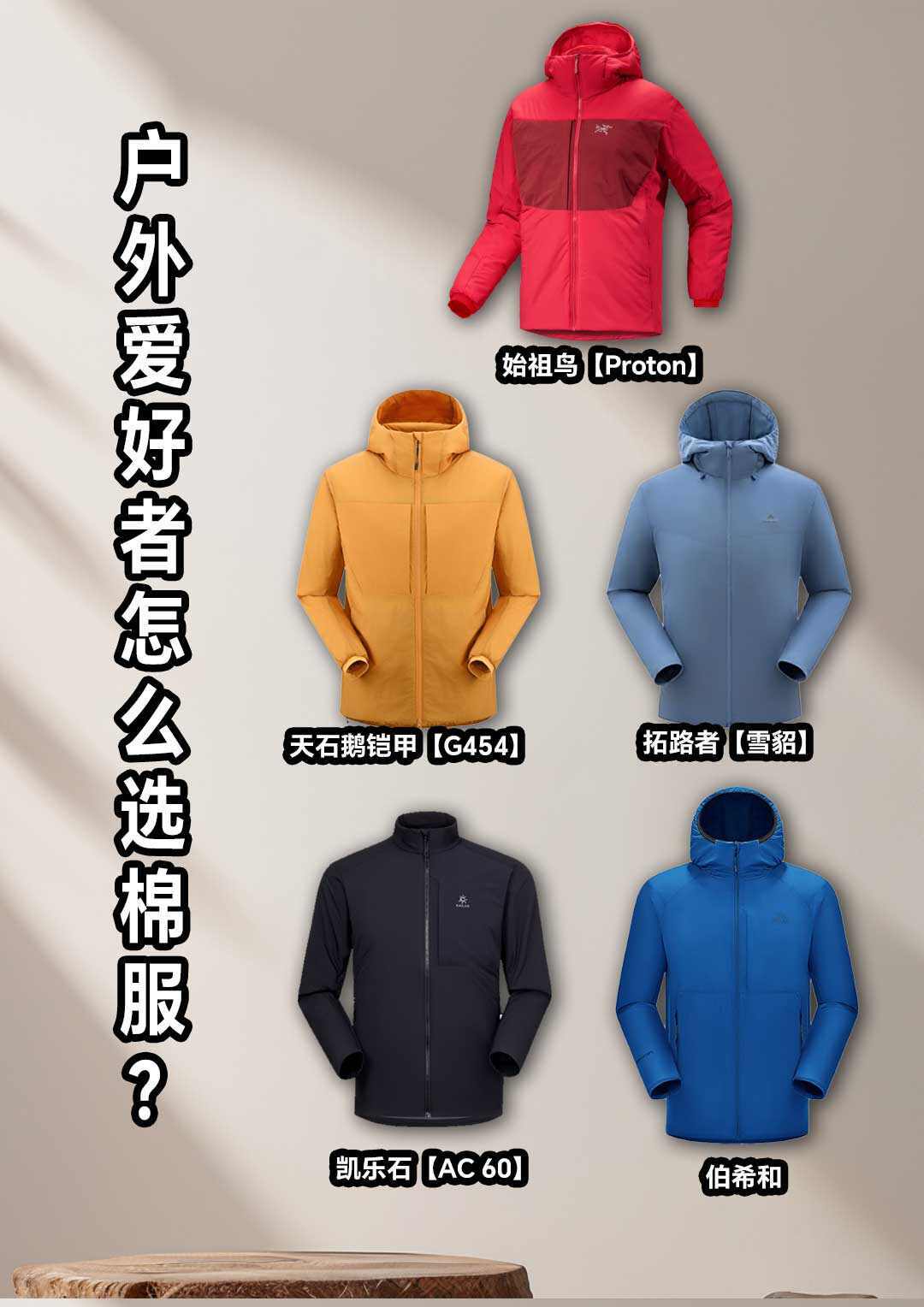 男士户外棉服选购清单——出去玩,防风透气基本局,保暖非常重要