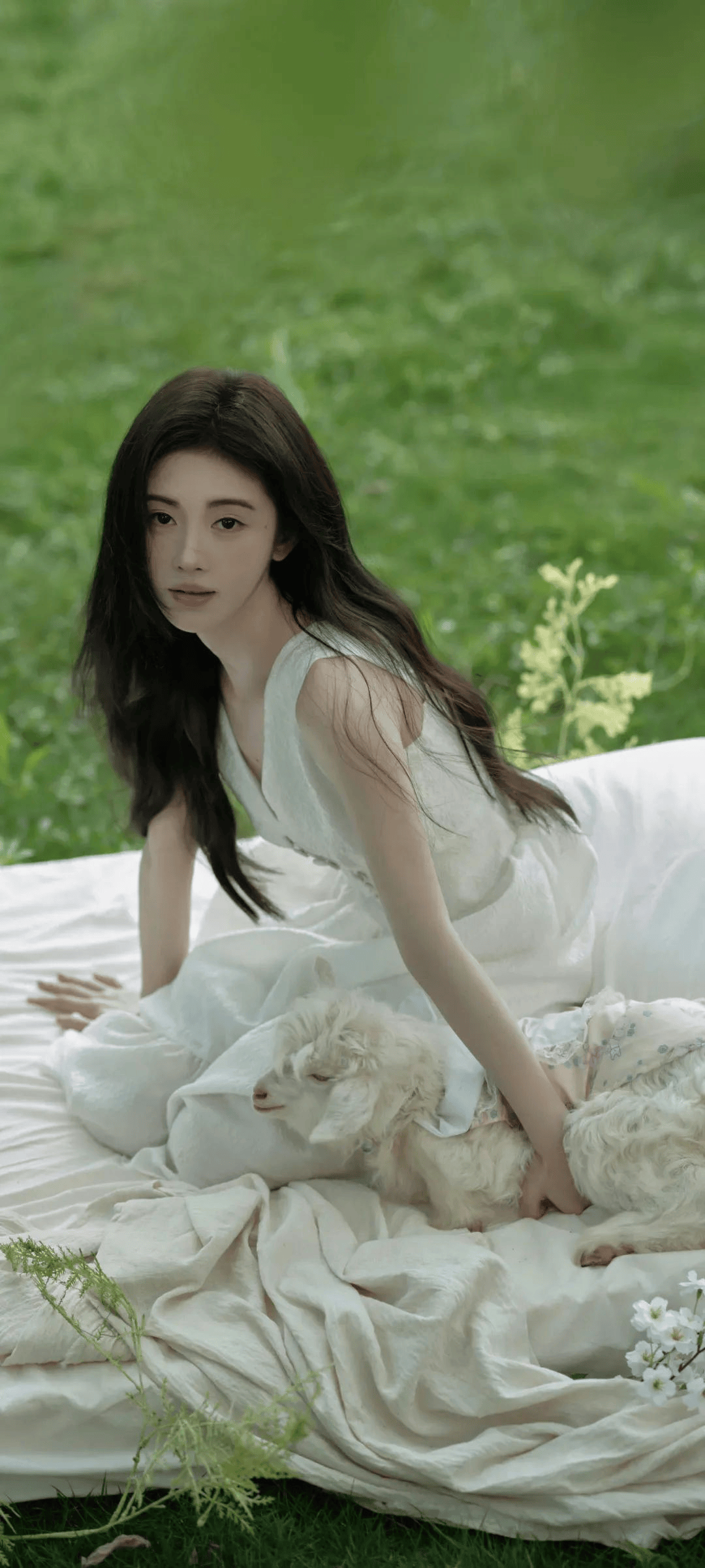 鞠婧祎，绝世佳人，肤白貌美，气质迷人，性感写真壁纸