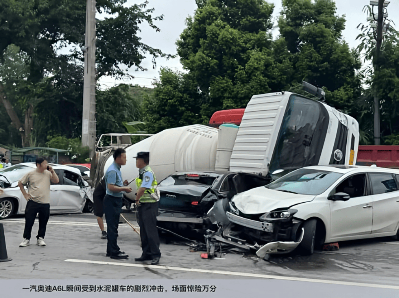 十吨重击下生还 奥迪a6l暗藏玄机?