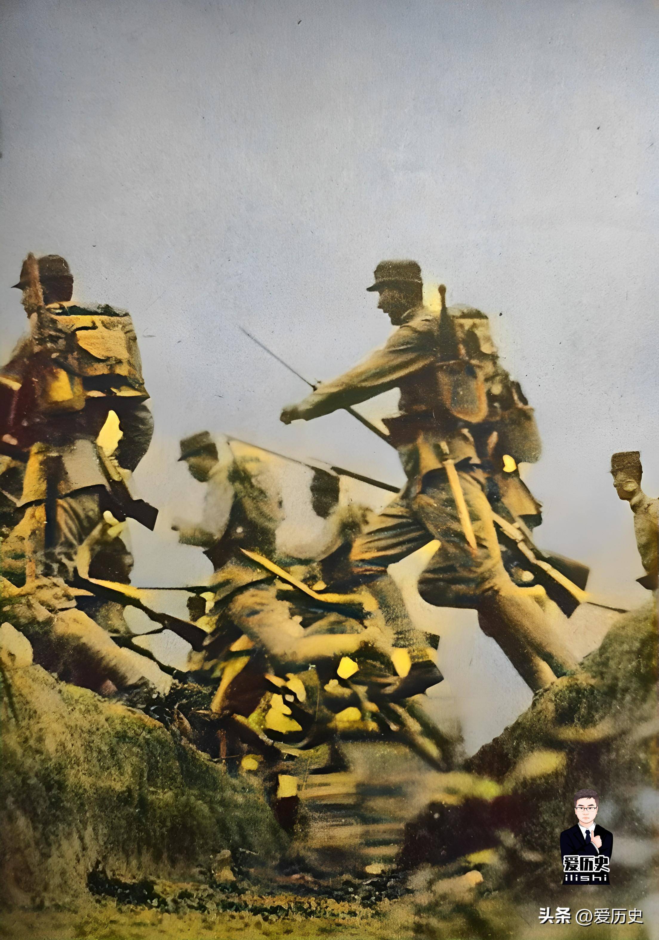 老照片:伪满通讯社拍摄的"满洲国军"