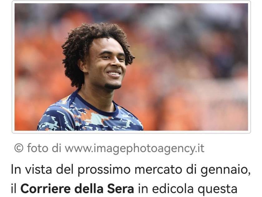 意甲媒体透露：米兰和罗马在1月竞争齐尔克泽，目前罗马队在竞争方面领先