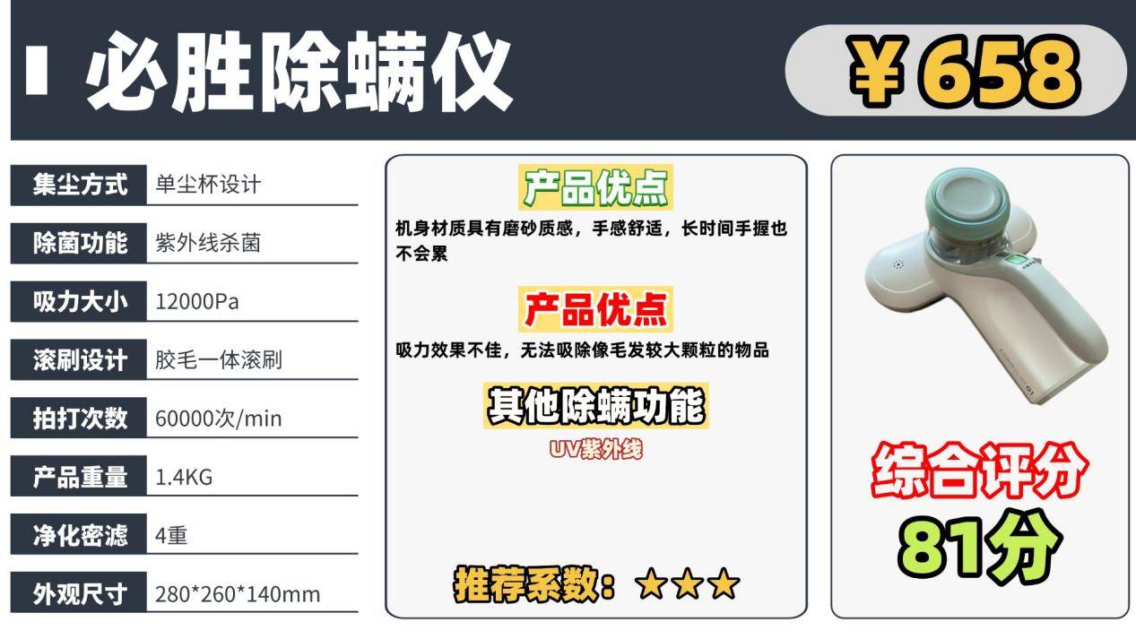 双十二除螨仪谁家好？这份除螨仪前十名排行榜别错过！放心买！