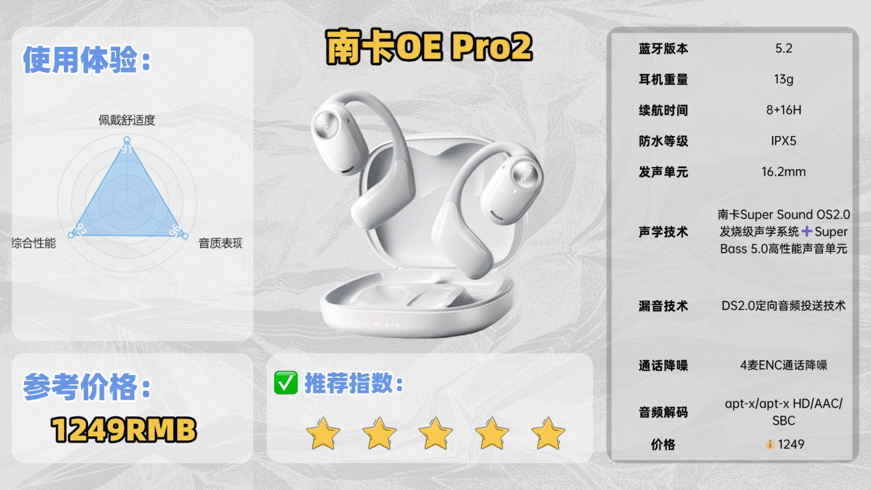 高性价比开放式耳机有哪些？2025开放式蓝牙耳机排行榜前十名推荐