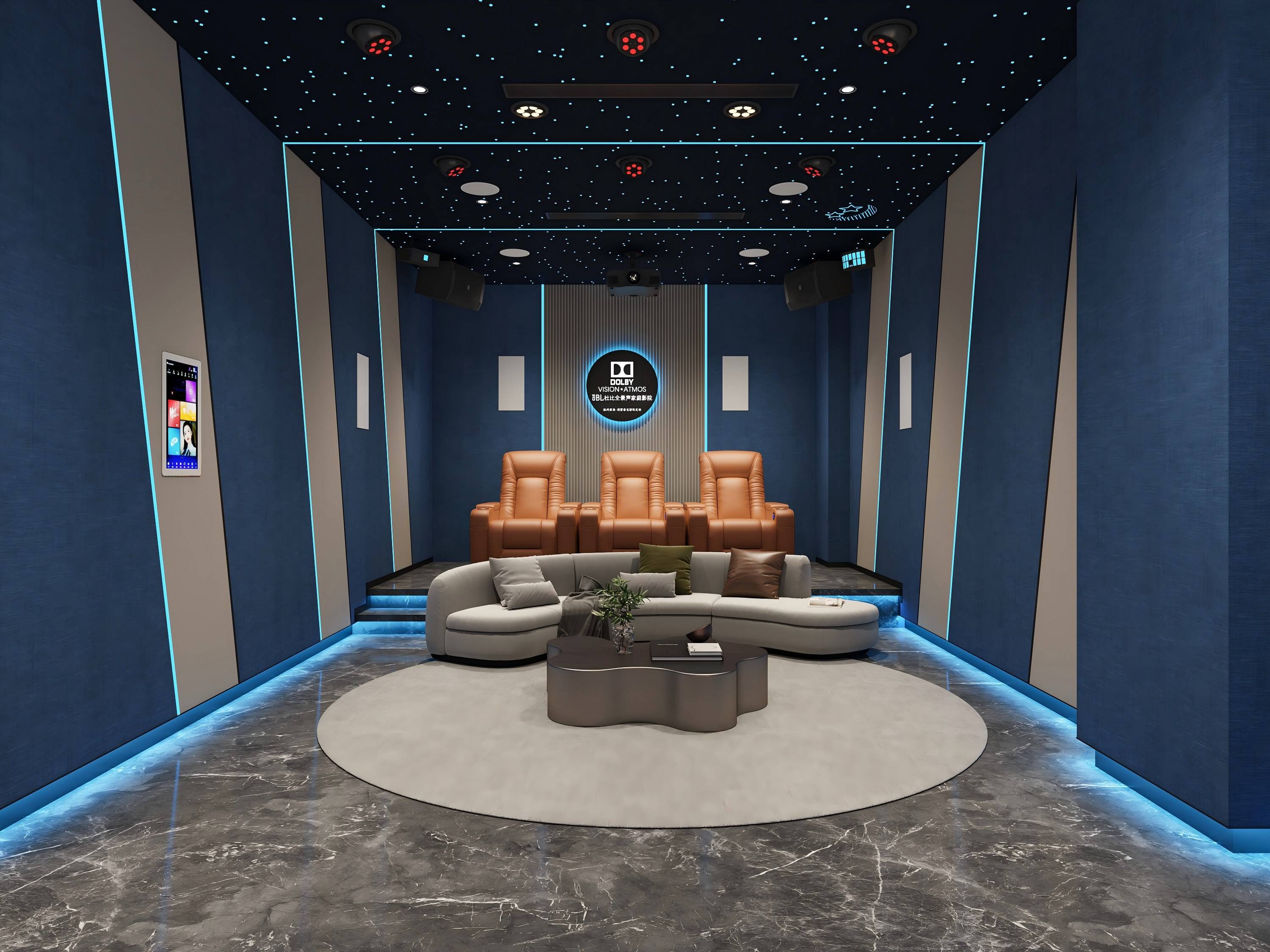 放弃大屏,他却用一面墙惊艳了全屋影院迷