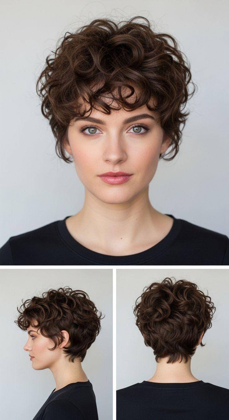 复古新风尚:女士羊毛卷短发的百变魅力