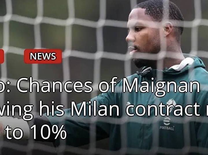意甲知名媒体人：迈尼昂续约的可能性只有10%，米兰正在尽最大的努力争取