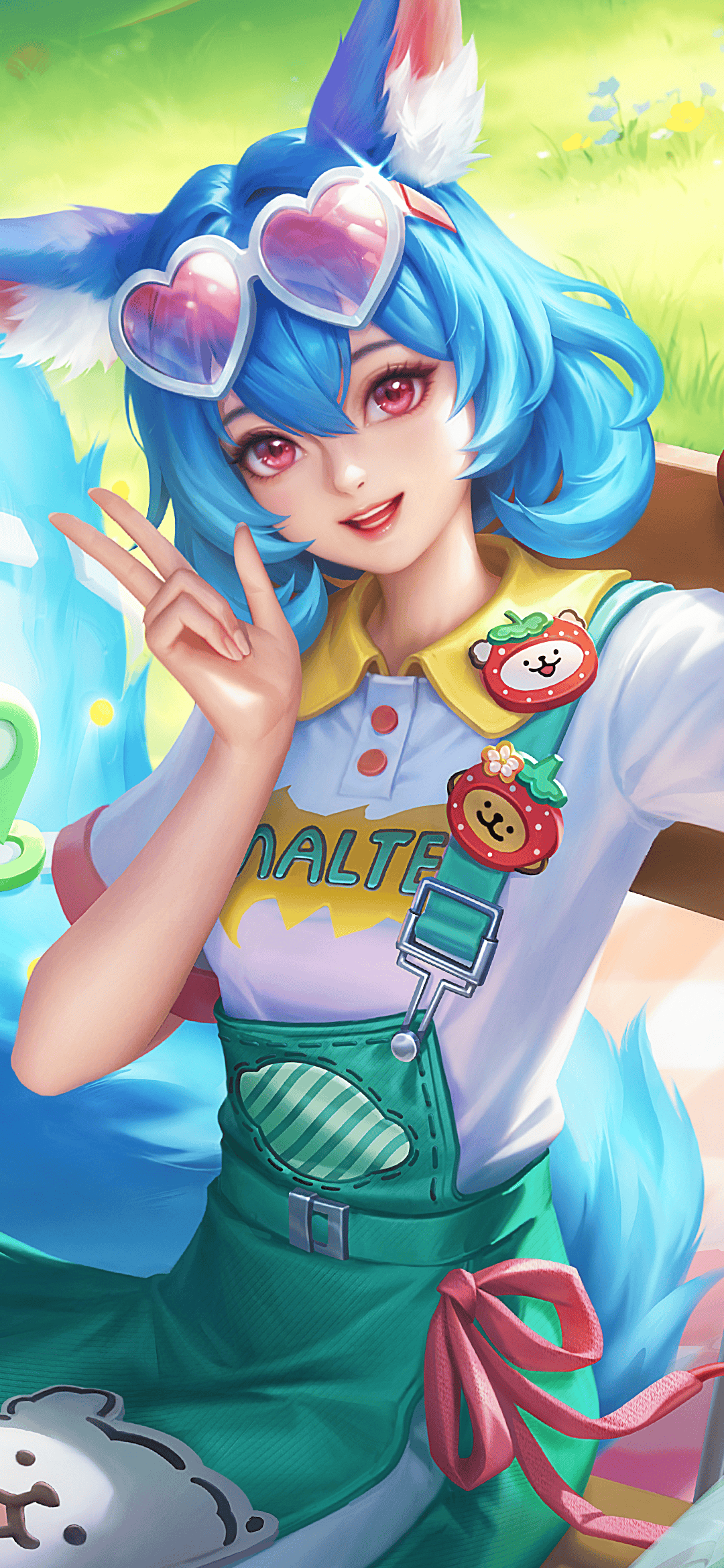 王者荣耀壁纸丨妲己(线条小狗联动系列)