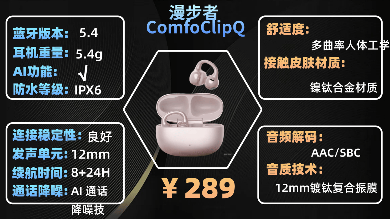 开放式蓝牙耳机哪个品牌好用？2026年开放式耳机品牌排行榜十强