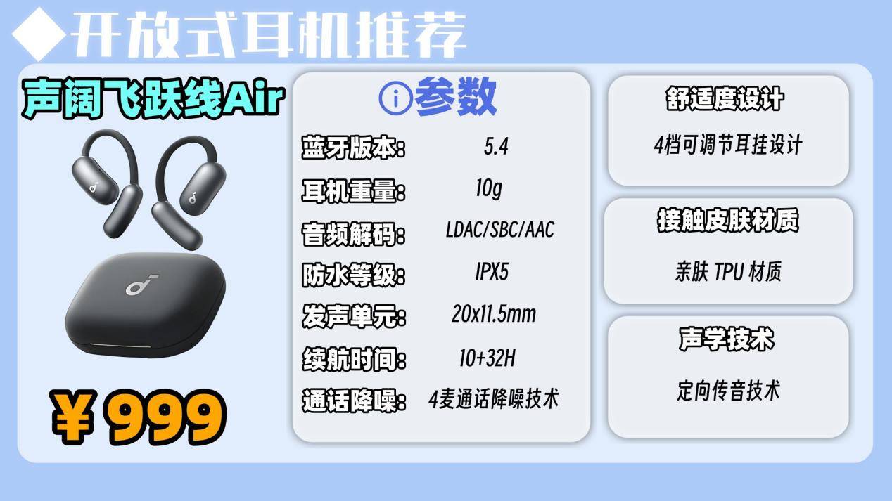 开放式蓝牙耳机哪个品牌好用？2026年最热开放式耳机品牌排行榜前十名