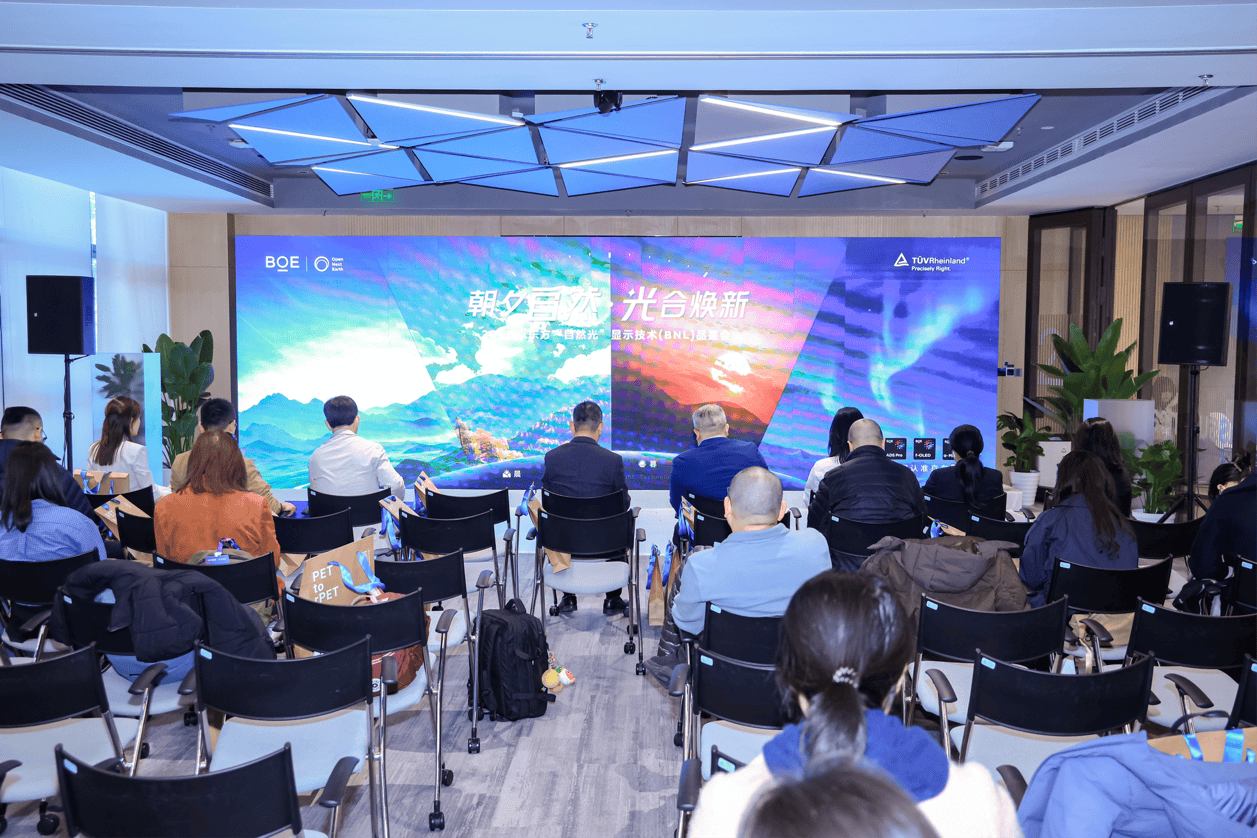 BOE（京东方）联合TÜV莱茵发布《自然光显示技术白皮书》 以“晨午暮夜”系统仿生定义健康显示新标杆