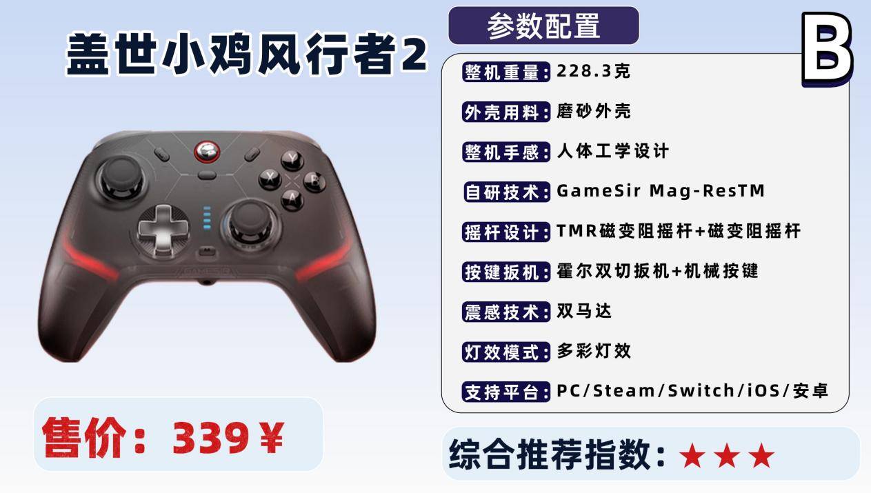 哪款游戏手柄性价比高？十大高性价比游戏手柄推荐排行榜