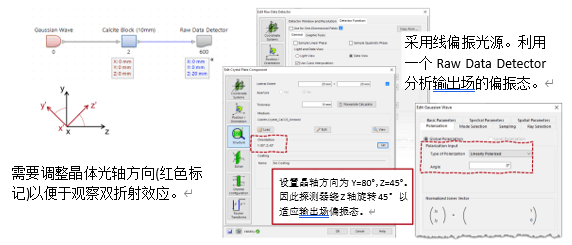 [VirtualLab] 各向异性方解石晶体的双折射效应
[VirtualLab] 各向异性方解石晶体的双折射效应的图2