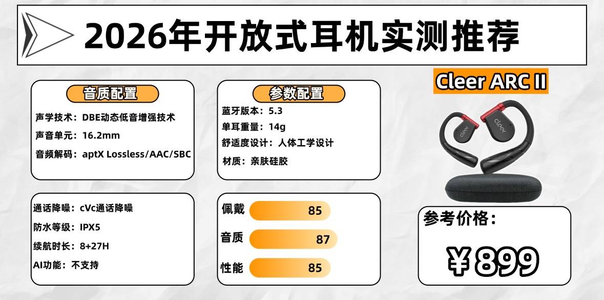 开放式耳机值得买吗？2026年最火热的十大开放式耳机推荐品牌
