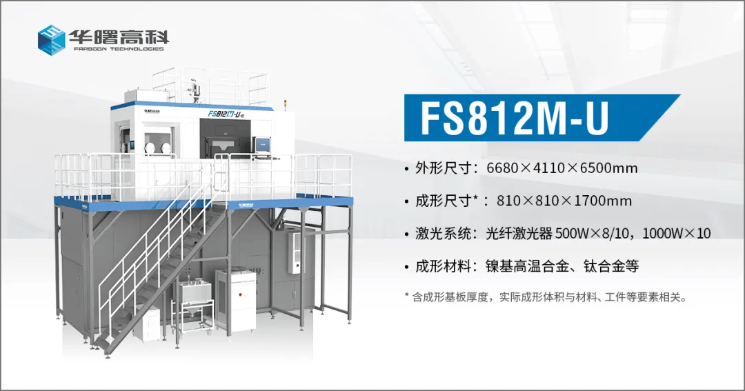 华曙高科新一代大尺寸金属3D打印系统FS812M-U