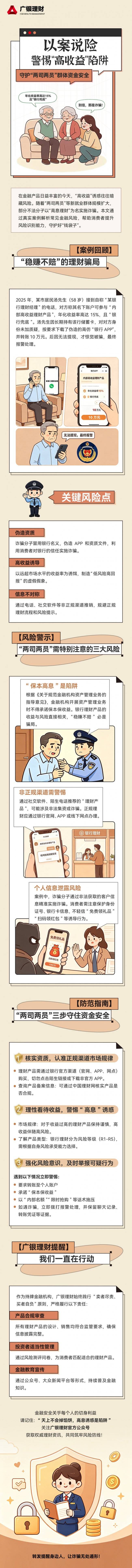以案说险 | 警惕“高收益”陷阱，守护“两司两员”群体资金安全(图1)