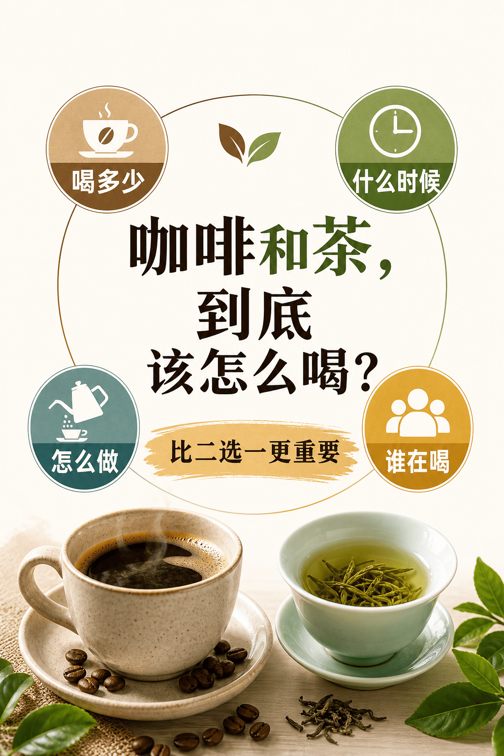 能量健康科普：咖啡和茶，到底该怎么喝？