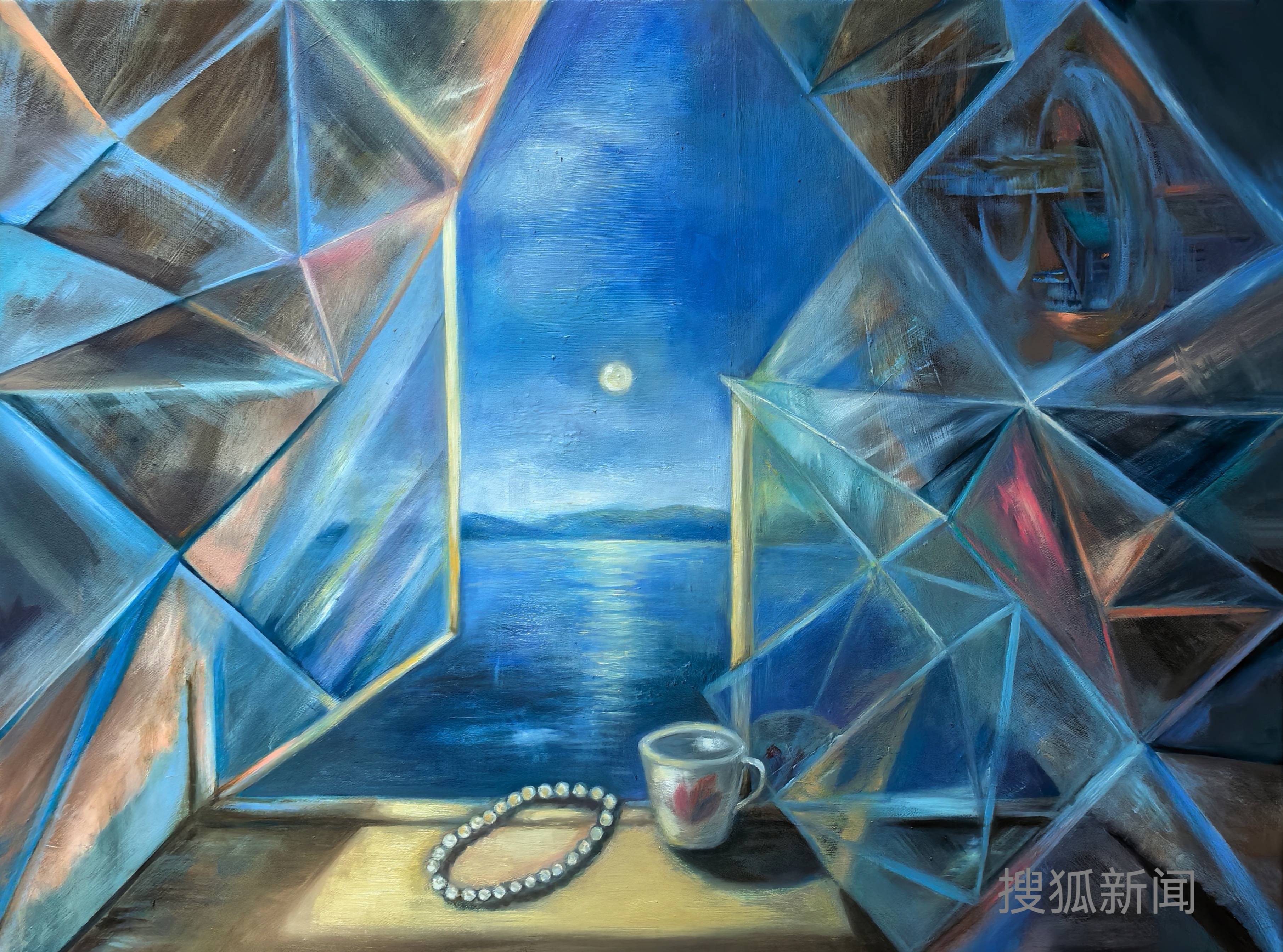 品读张宝月油画新作《窗里窗外》