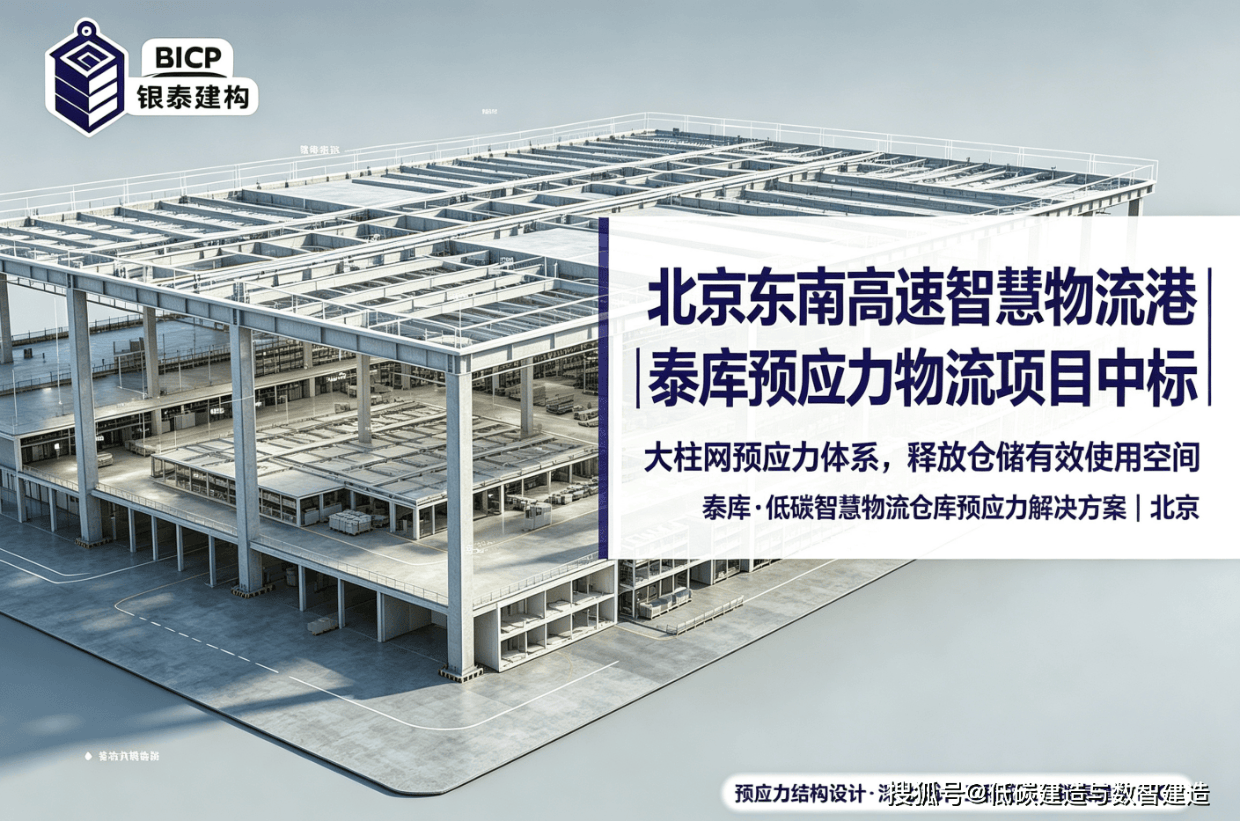 北京东南高速公路智慧物流港一期|智慧物流仓库如何用预应力提升大跨空间效率