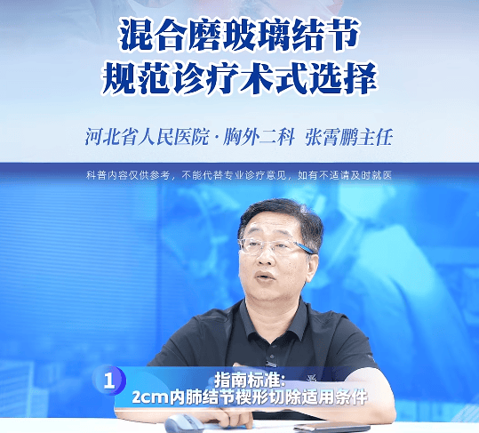 石家庄张霄鹏：混合磨玻璃结节切多少，楔形够不够