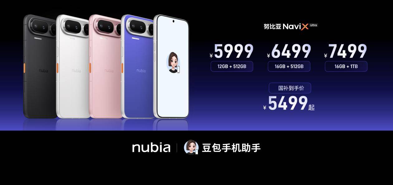 《一句话包办全场景！全球首款AI智能体手机努比亚NaviX Ultra上市》