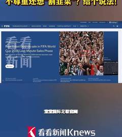 不尊重还想"割韭菜"？FIFA官网没中文惹怒网友