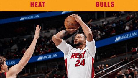 NBA杯，热火8人上双，吉迪19+11+9，热火143-107大胜公牛