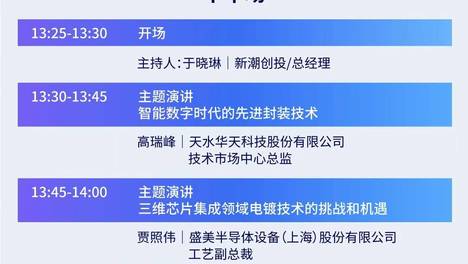 议程出炉！集微大会先进封测创新峰会启幕