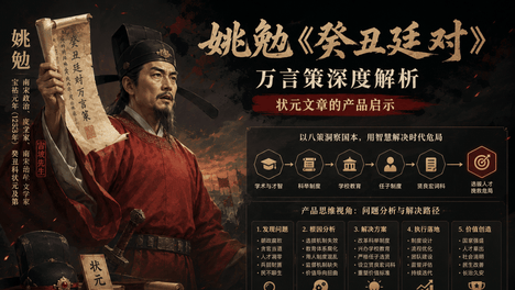 状元文章的产品启示 —— 南宋·姚勉《癸丑廷对》万言策深度解析