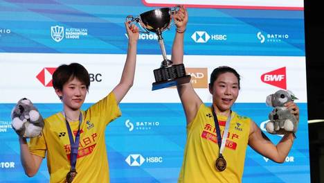 组图：澳大利亚公开赛 贾一凡/张殊贤获得女双冠军
