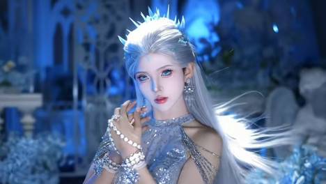 斗罗大陆：雪帝cos曝光，白裙白皙超魅惑，魔鬼身材更是秀丽