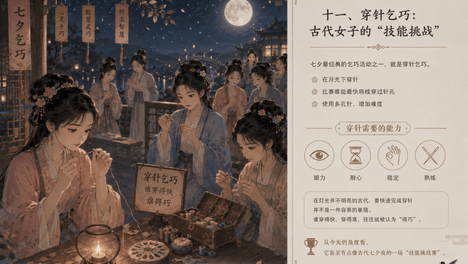 七夕故事大全：从千年传说到AI时代的产品启示 ——那些关于牛郎织女、鹊桥、乞巧与星河的中国浪漫