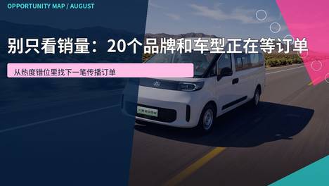 别只看销量：20个品牌和车型正在等订单