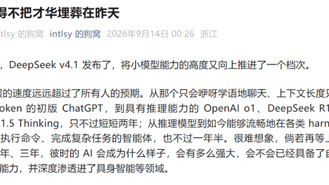DeepSeek核心工程师长文刷屏：《我不得不把才华埋葬在昨天》