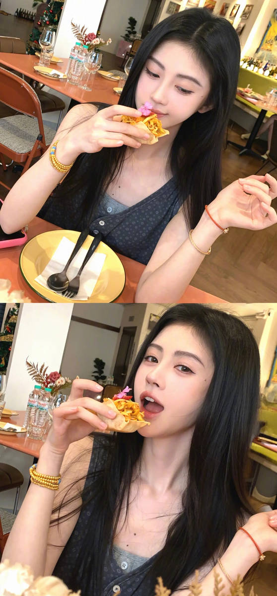 鞠婧祎晒生活随拍照！逛海洋馆与鲨鱼合影心情好