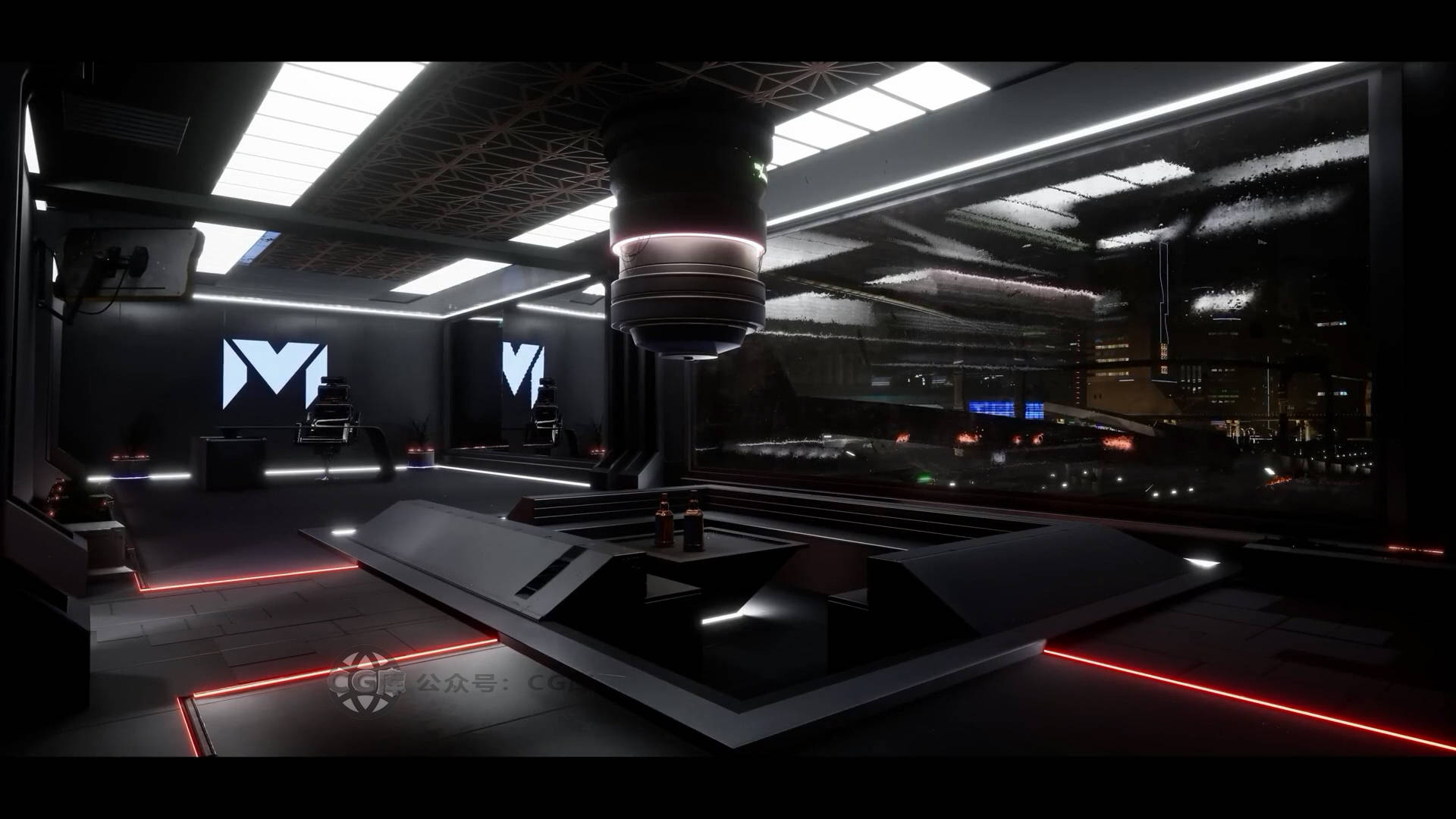 开放世界地图10 模块化建筑程序背景建筑3个可自定义的赛博朋克角色5