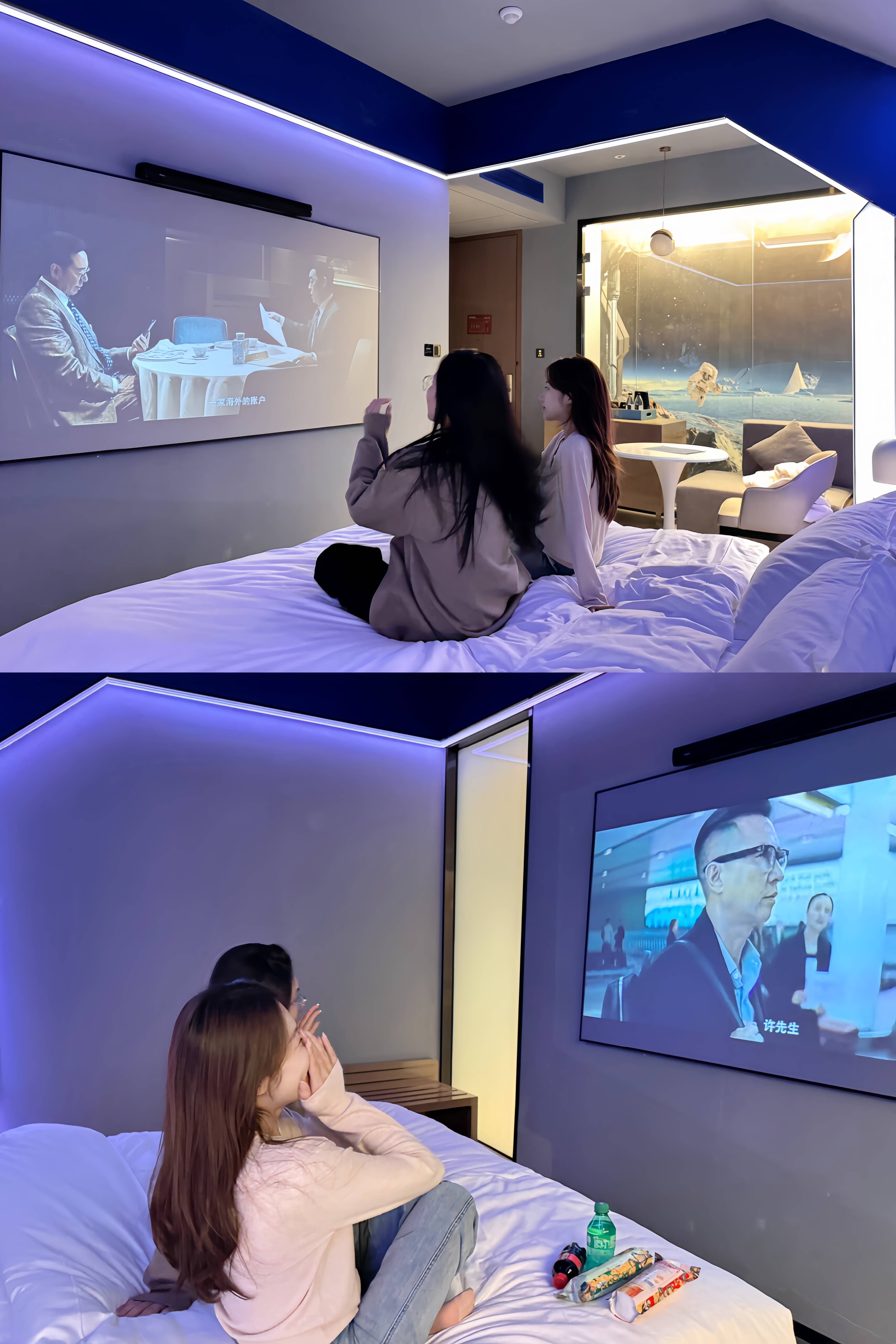 主题影院酒店投影仪,影宿智联为酒店融入影院文化_智能化_内容_融合