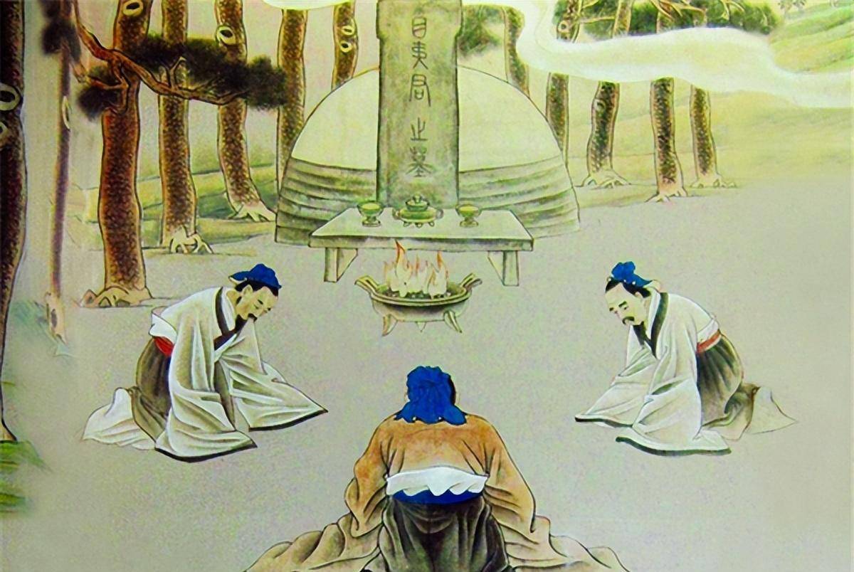 中国古代活人祭祀图片